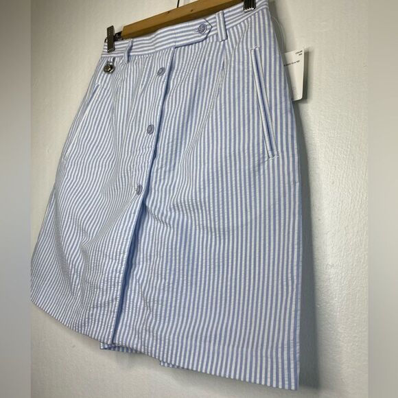 NWT Blue and White Striped Golf Skort Size 4 - Picture 4 of 9